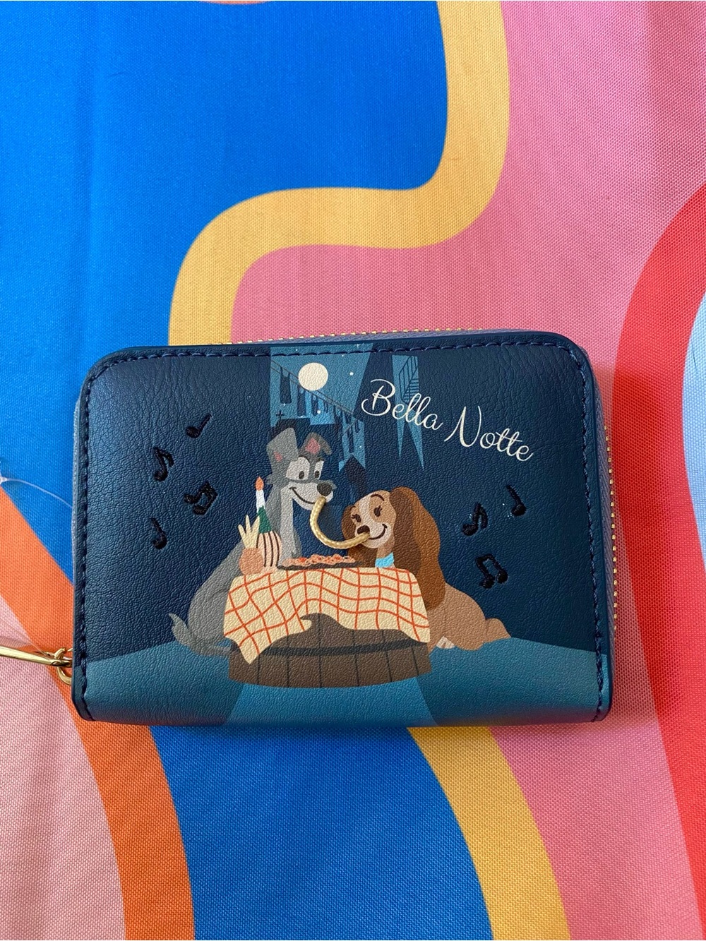 Disney Our Universe Lady and the Tramp collectible Wallet purse bag Disneyland